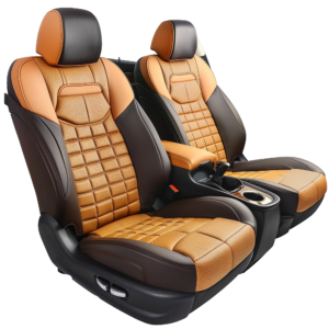 vecteezy luxurious car seats tan and black leather interior design 59038153